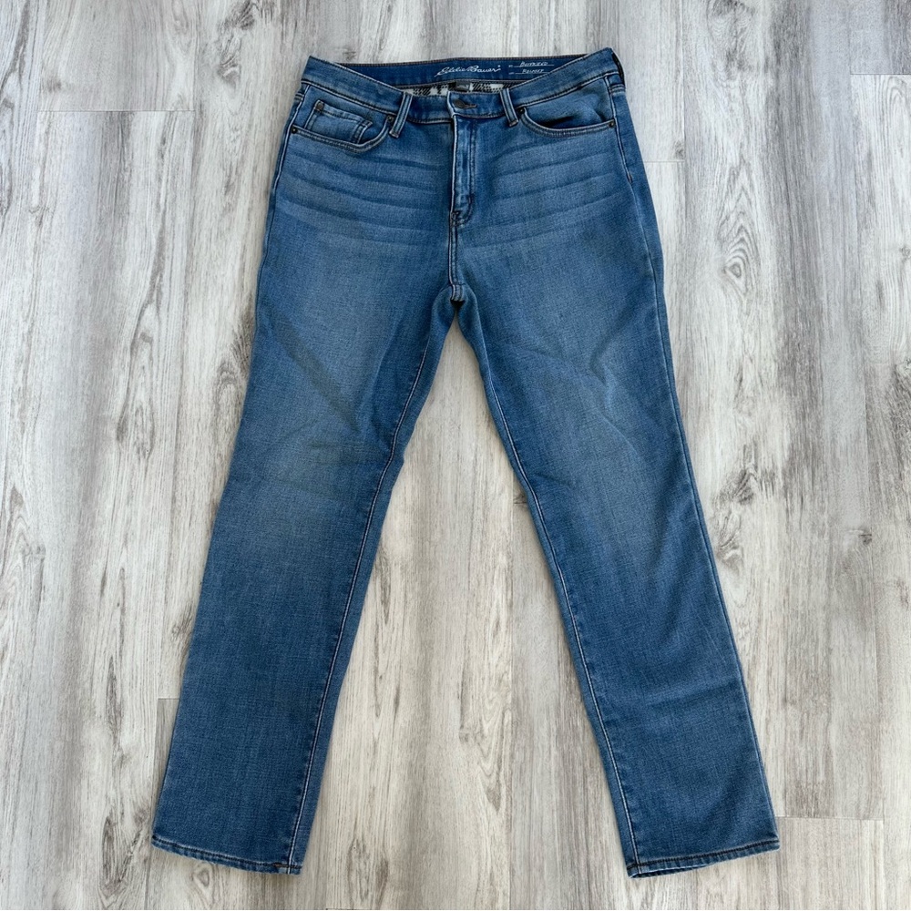 Eddie Bauer Women’s Flannel Lined Blue Jeans 12